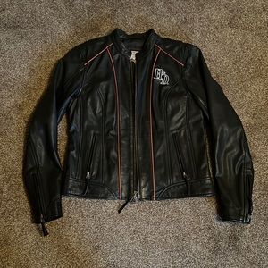 SOLD Like new Leather women’s Harley riding jacket